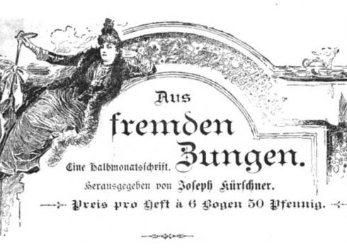 Aus fremden Zungen 1891 Aus fremden Zungen 1891
